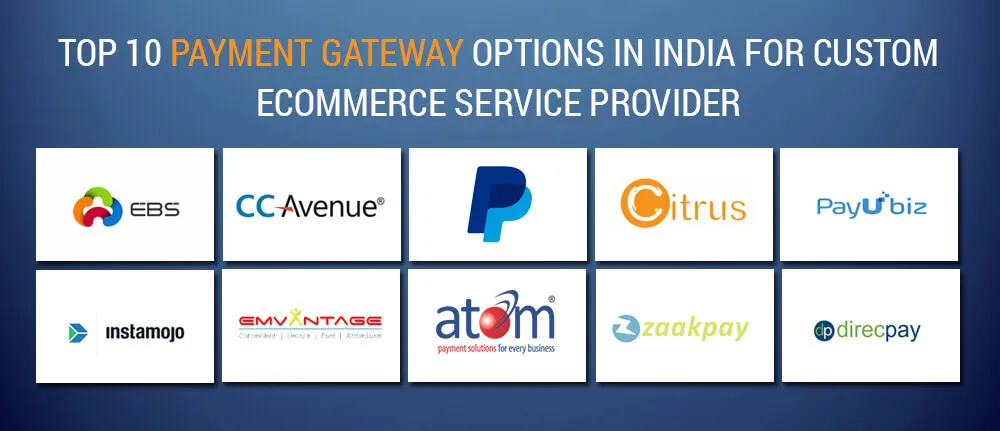 Top 10 Payment Gateway options in India for custom eCommerce service provider